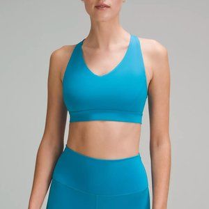 new with tags! lululemon Envital Bra MediumSupport B/C Cup, hawaiian blue size 6